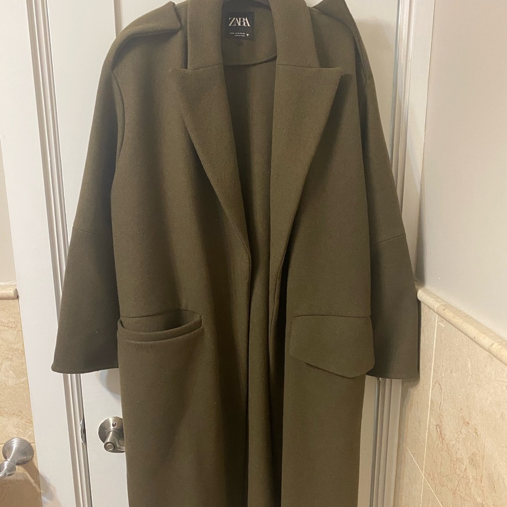 Olive Green Zara Coat